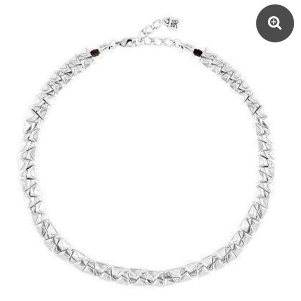 Uno de 50 Sarabi Geo Cutout Silver Necklace